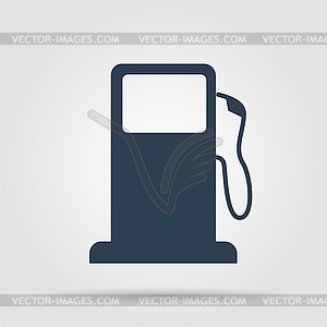 Gasoline pump nozzle sign. Gas station icon - vector image