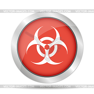 Значок опасности Bio - веб- - изображение в векторе