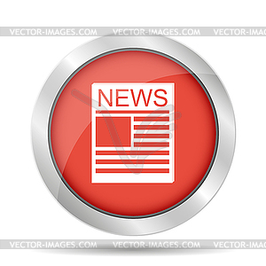 Flat icon of news - vector image