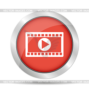 Video icon. Flat design style. EPS 10 - vector EPS clipart