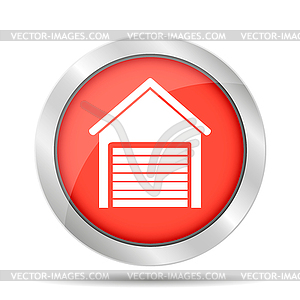 Garage icon - vector clip art