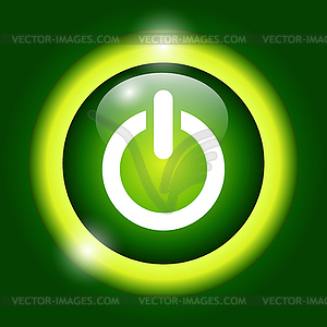 Flat icon of power - vector image