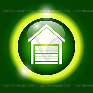 Garage icon - vector image