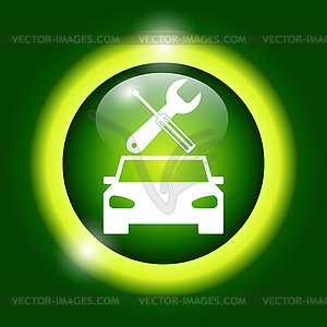 Car service icon - vector image