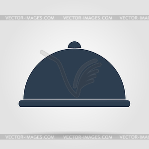 Dish served - vector clip art