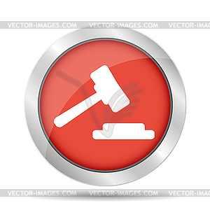 Auction web icon. design - vector clip art