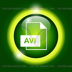 Avi file icon - vector clip art