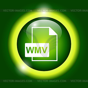 Wmv file icon - vector image