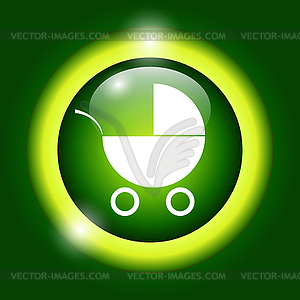 Pram icon - vector clipart