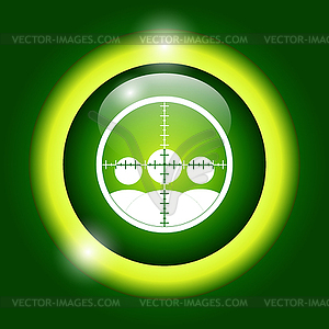 Sight device icon - vector clipart