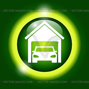 Car garage - stock vector clipart