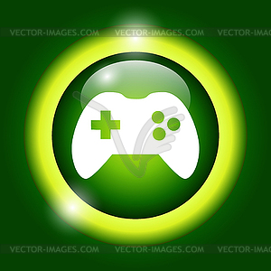 Game controller icon - vector clip art