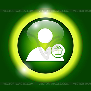 User icon present - vector clipart