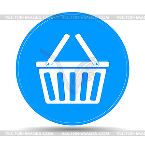 Shopping basket icon - vector clipart / vector image