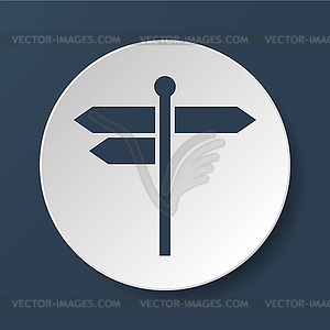 Signpost icon - vector clipart / vector image