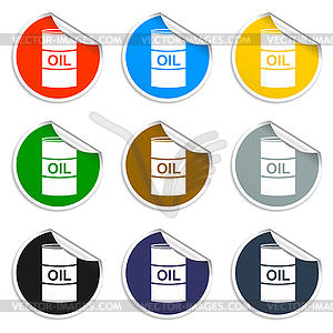 Icon barrels of oil - vector clipart