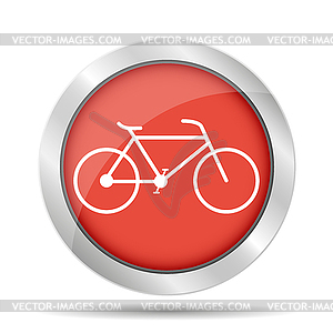 Minimalistic bicycle icon. , EPS 10 - royalty-free vector clipart