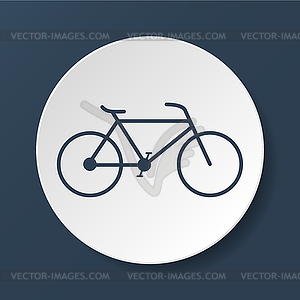 Minimalistic bicycle icon. , EPS 10 - vector image