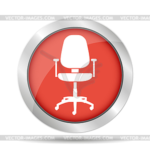 Office ichair icon - vector clipart