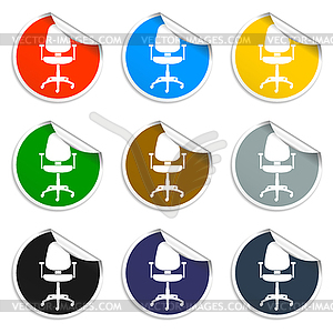 Office ichair icon - vector clipart