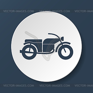 Motorcycle icon - vector image