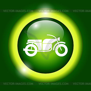 Motorcycle icon - vector image