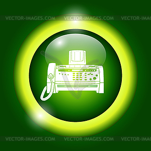 Fax machine - vector image