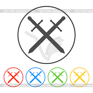 Sword icon beautiful - vector clipart