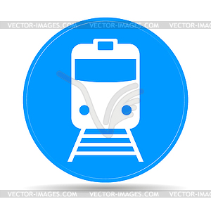 Train icon - vector image