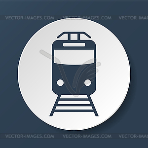 Train icon - vector clipart