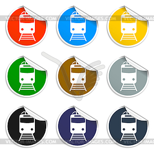 Train icon - vector clip art