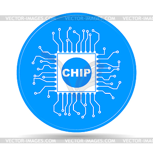 Chip icon - vector clipart