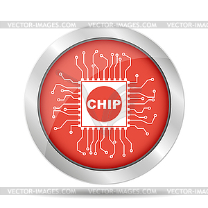 Chip icon - vector clipart