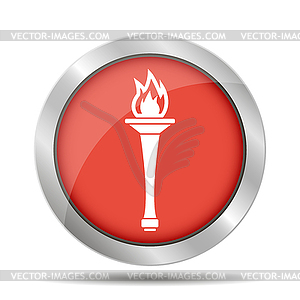 Torch icon - - vector clip art