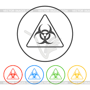 Biohazard sign or icon - vector image