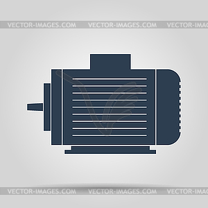 Electric motor icon - vector image