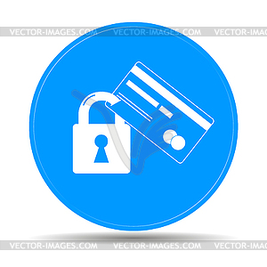 Credit Card Security icon . Eps 10 - vector clipart