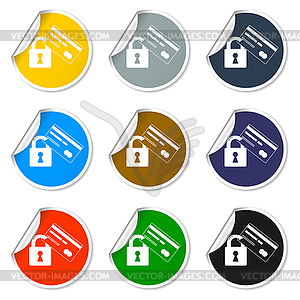 Credit Card Security icon . Eps 10 - vector image