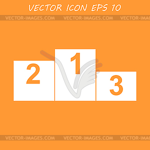 Pedestal icon - vector image