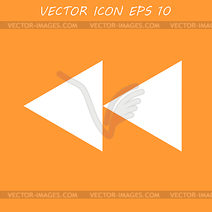 Glossy multimedia icon forward - vector clipart