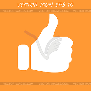 Like icon. Flat design style modern  - vector clip art