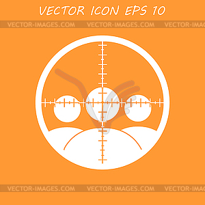 Sight device icon - vector clipart