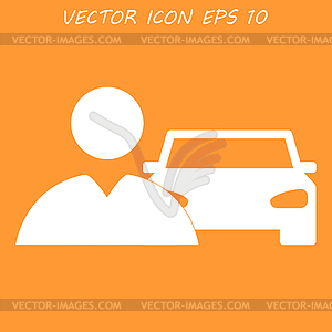 Car icon - vector clipart