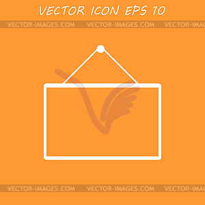 Mathematical board icon - vector clipart