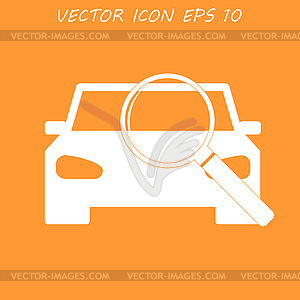 Значок службы автомобилей - рисунок в векторе