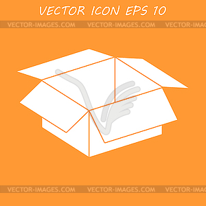 Box . Flat design style - vector EPS clipart