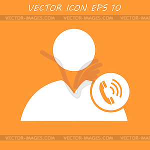 User icon of phone - vector image