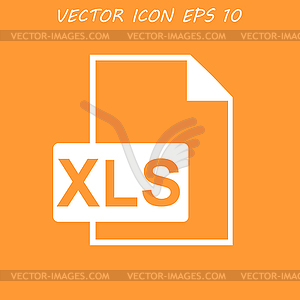 XLS значок - иллюстрация в векторе