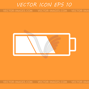 Battery icon - vector image