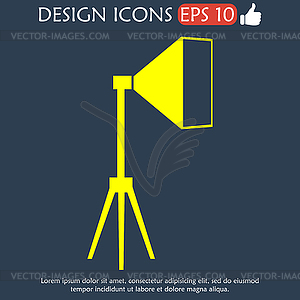 Studio light icon - vector clipart